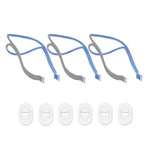 Replacement Headgear for Nasal Pillows CPAP Mask Straps with Adjustment Clips