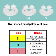 Nasal pillow set soft double silicone nose pads comfortable to wear CPAP supplies