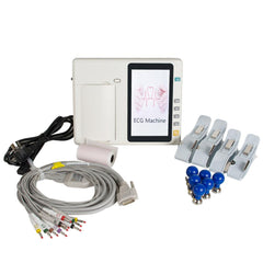 3-Channel Portable ECG Machine with 7" Touch Screen LCD