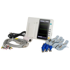 3-Channel Portable ECG Machine with 7" Touch Screen LCD