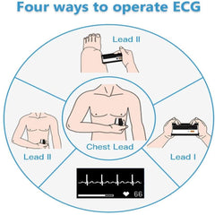 Blood pressure monitor + ECG monitor, upper arm cuff blood pressure machine, built-in Bluetooth