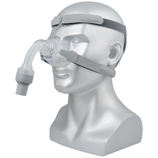CPAP Waterless Humidification Nasal Mask With Comfortable Adjustable Headgear