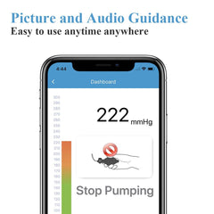 Ultra Portable Wireless Bluetooth Upper Arm Blood Pressure Monitor Large Cuff Multi-User