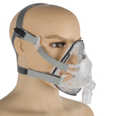 (Only For USA)Size M Full Face Mask For CPAP Machine With Adjustable Headgear Clips