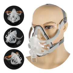 Full Face Mask For CPAP Machine With Adjustable Headgear Clips Size M