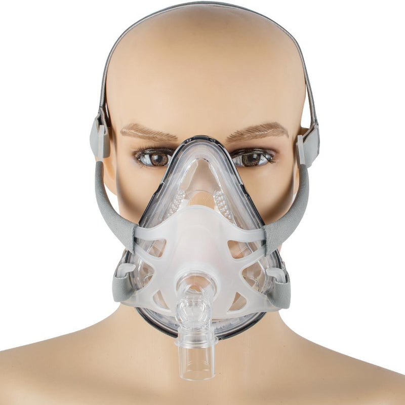 (Only For USA)Size M Full Face Mask For CPAP Machine With Adjustable Headgear Clips