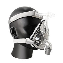 CPAP Full Face Mask with Adjustable Headgear – 360° Swivel, Silicone Cushion