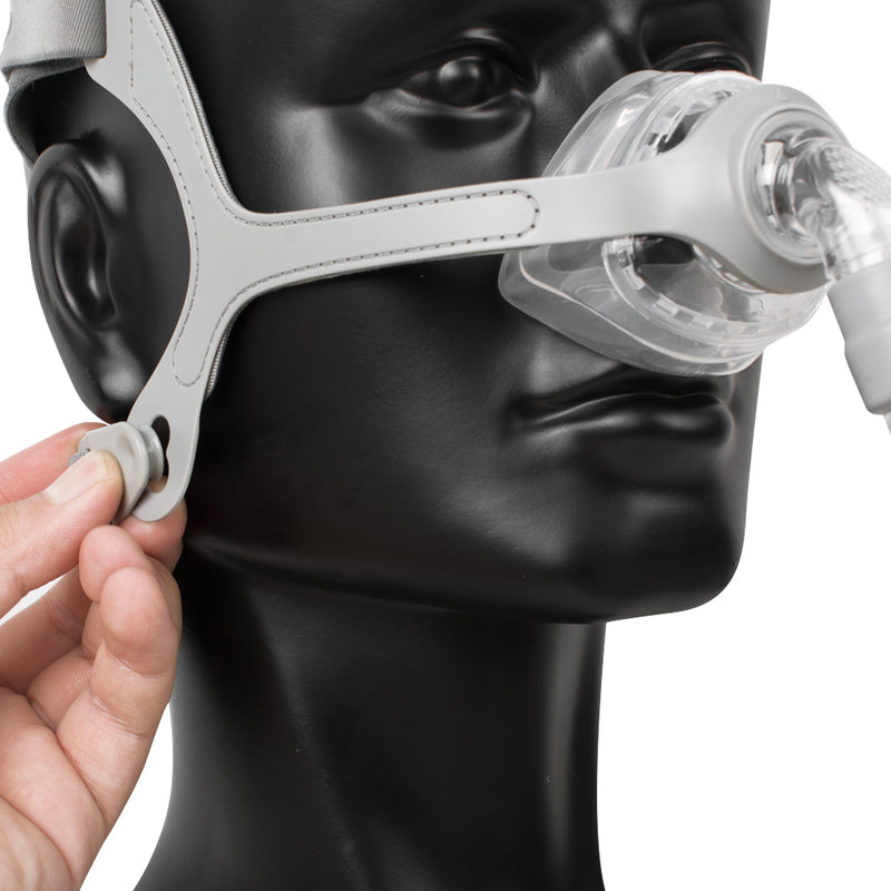 CPAP Nasal Mask For Sleep Apnea Anti Snoring Treatment Solution With Free Adjustable Headgear