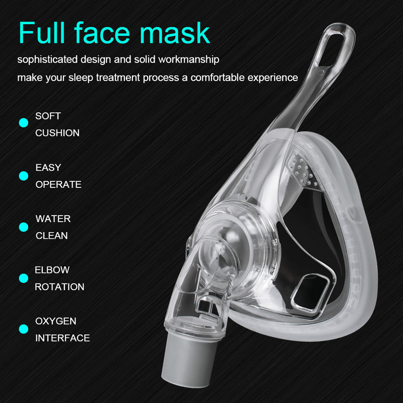 Full Face Mask CPAP Auto CPAP Mask for Sleep Apnea Snoring People With Free Adjustable Headgear