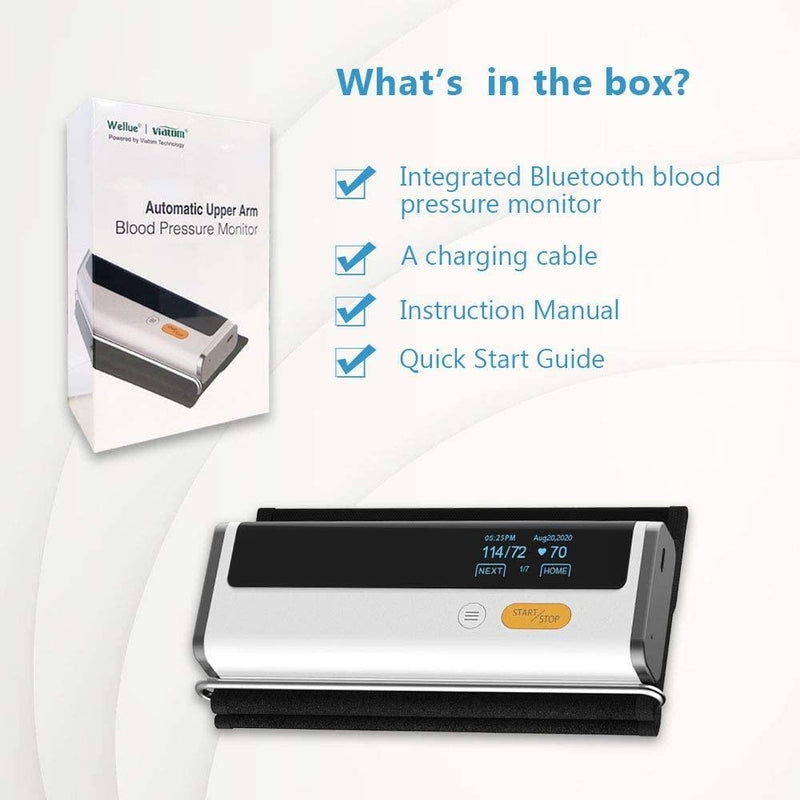 Blood pressure monitor + ECG monitor, upper arm cuff blood pressure machine, built-in Bluetooth