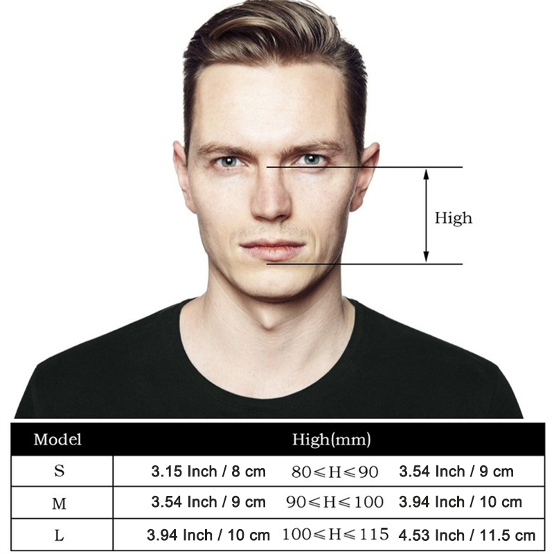 Full Face Mask For CPAP Machine With Adjustable Headgear Clips Size M