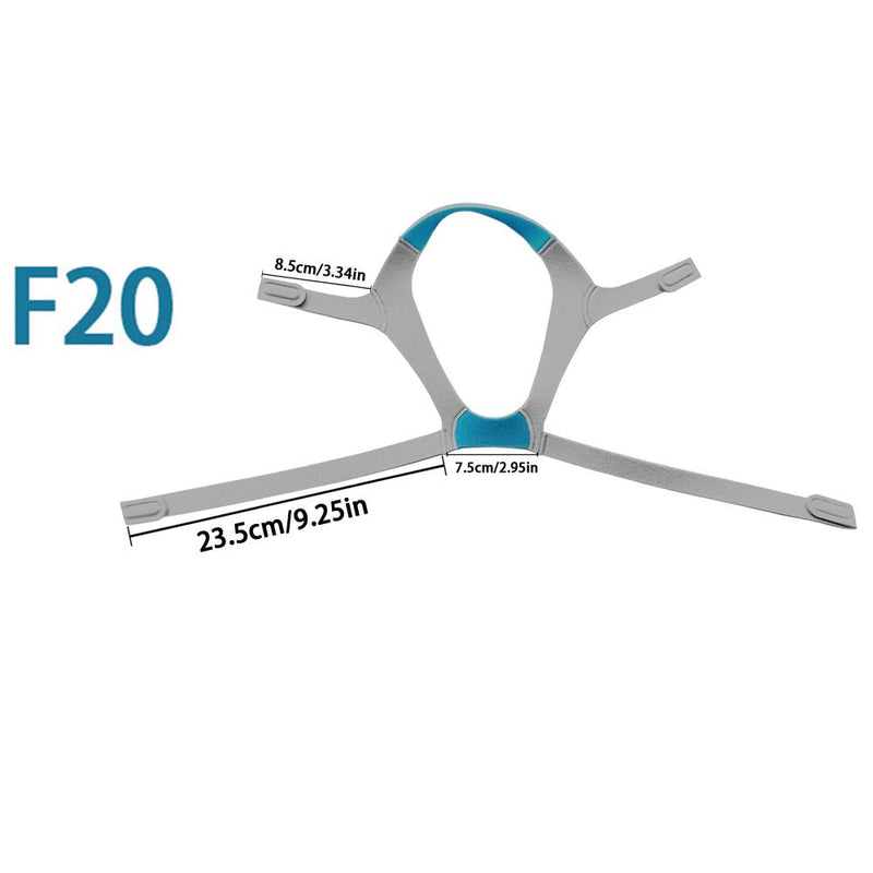 Universal F20 Headgear Suitable for F20 Full Face Masks Soft and Adjustable Strap Enhanced Sleep Comfort