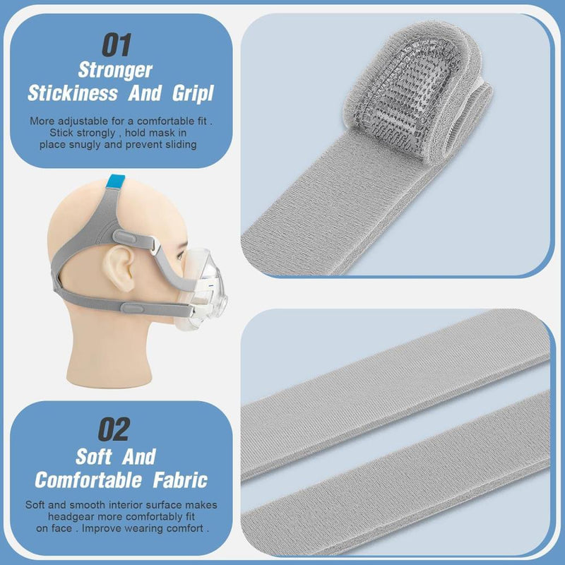 Universal F20 Headgear Suitable for F20 Full Face Masks Soft and Adjustable Strap Enhanced Sleep Comfort