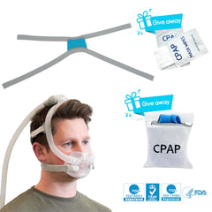 2-Piece Replacement Headgear Soft and Comfortable Unisex CPAP Replacement Headgear