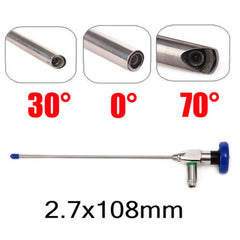 (Only sent to Europe) 70° 2.7x110mm Endoscope Otoscope Fiber Optic Ear mirror ENT Connector Surgical Medical