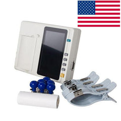 6-Channel 12-Lead ECG Machine with Touchscreen
