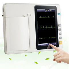 3-Channel Portable ECG Machine with 7" Touch Screen LCD