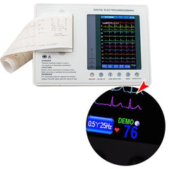 3-Channel 12-Lead ECG Machine with Interpretation