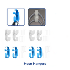 4-pack CPAP hose hooks with anti-unhook feature