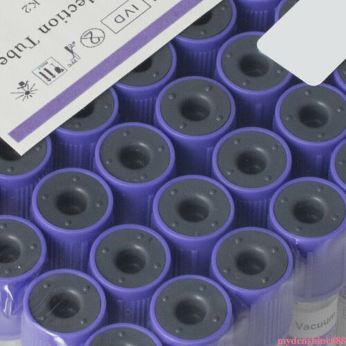 Disposable 100Pcs Blood Collection Tubes Glass Vacuum Sterile 2ml Medical Supplies