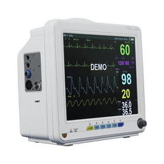 Multi-Parameter Veterinary Patient Monitor NIBP SPO2 ECG TEMP RESP PR Vital Signs ICU CCU Patient Monitor
