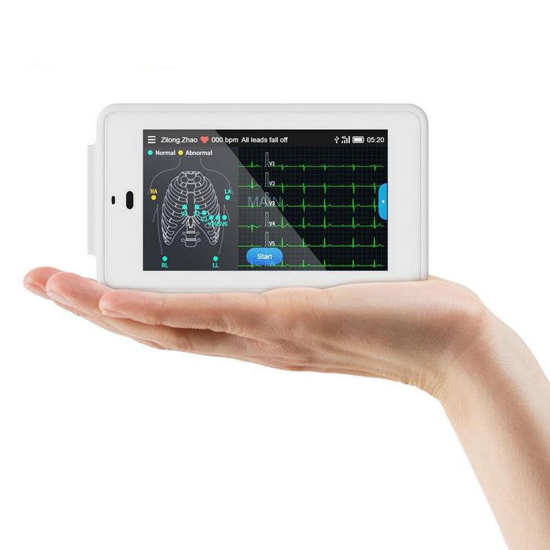 Portable PC-ECG500 12 Lead ECG Monitor Pocket ECG Machine with Glasgow Analysis