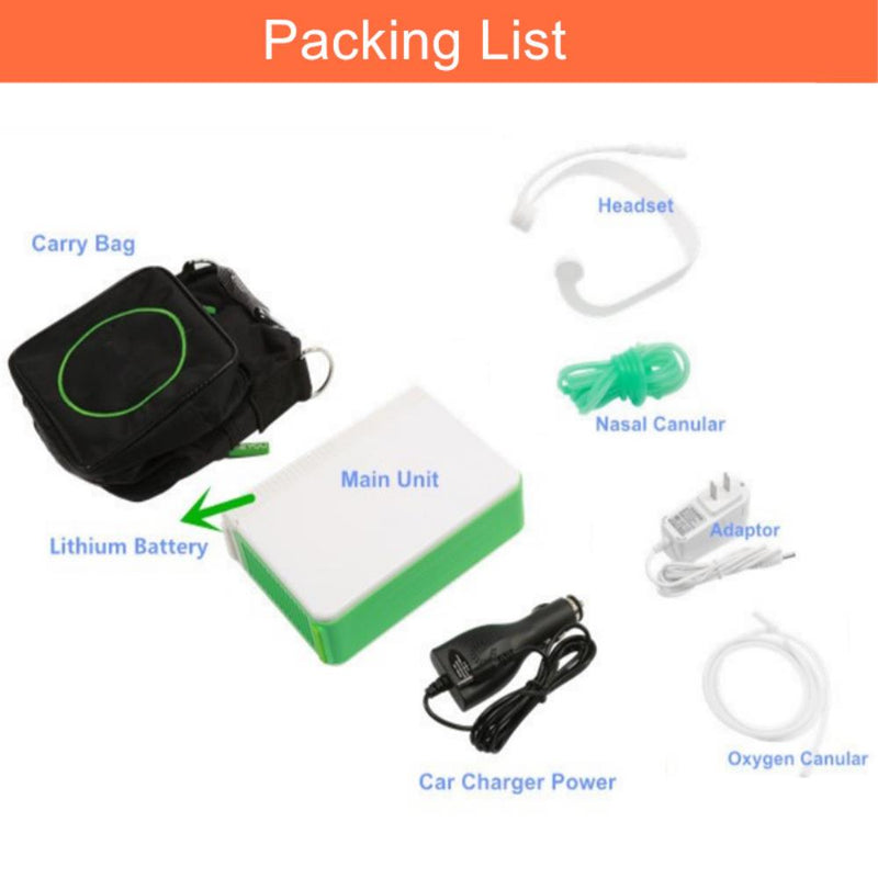 Lithium battery oxygen generator DC12V portable travel car oxygen generator