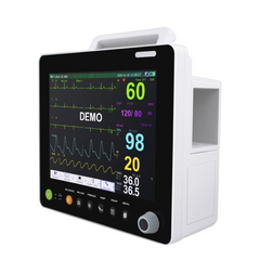 Portable Multi-parameter 12&15 Inch Modular Plug-in Patient Monitor ECG NIBP RESP TEMP SPO2 PR