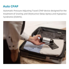 Mini travel automatic CPAP portable anti-snoring device for sleep apnea supports power bank