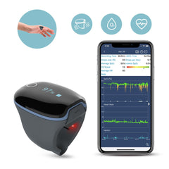 O2Ring Pulse Oximeter Blood Oxygen Saturation Monitor for Sleep Apnea with Vibration