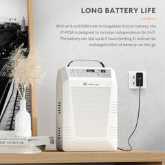 1L-5L/min Portable Oxygen Concentrator with Rechargeable Battery 100V-240V Pulse Oxygen Generator