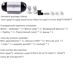 Mini travel automatic CPAP portable anti-snoring device for sleep apnea supports power bank