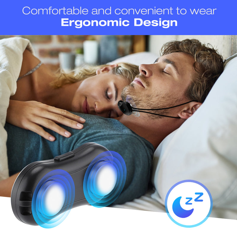Smart Anti Snoring Device Portable EMS Pulse Noise Reduction Snore Stopper Health Care